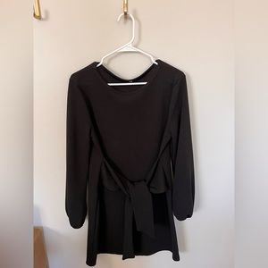 Beautiful black long sleeve mini dress
